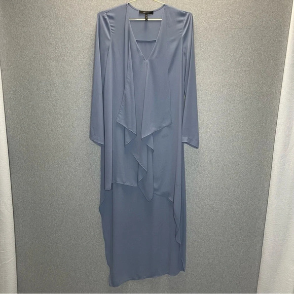 BCBGMaxAzria Kyndal Regal Lagenlook Chiffon Asymmetrical High Low Dress - Picture 5 of 10